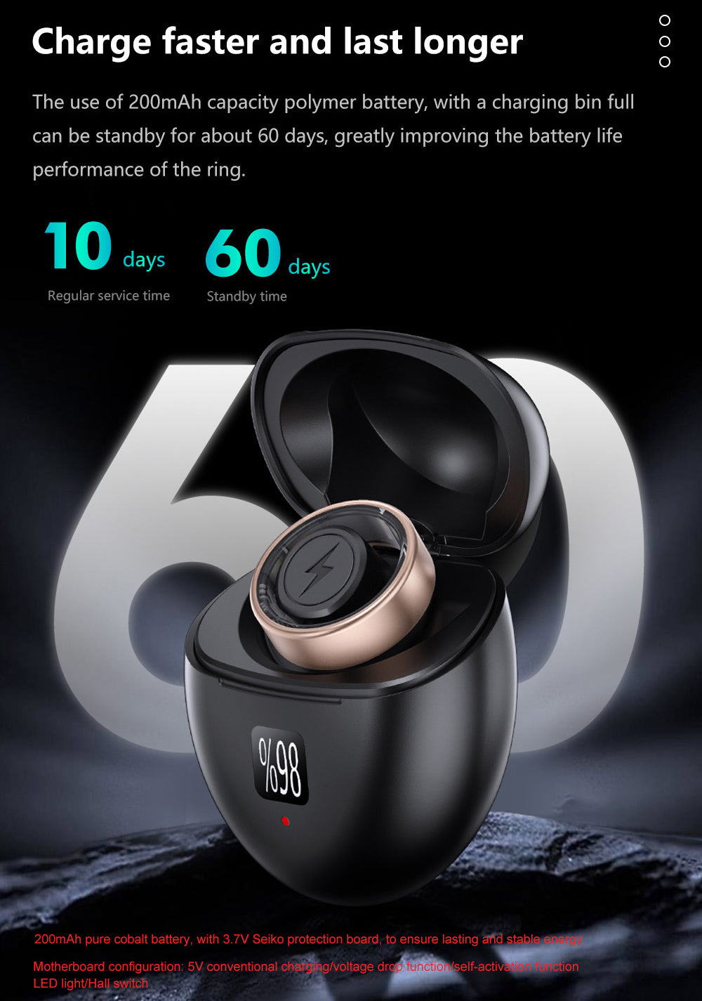 J-RING X1 Space aluminum Smart Ring