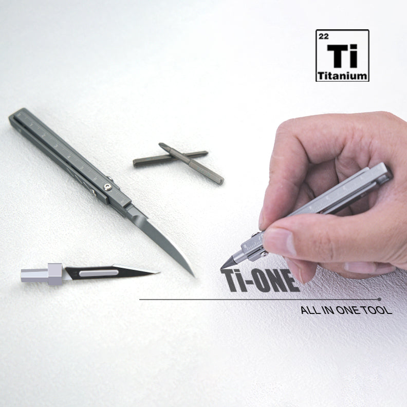 Ti-ONE:Ultra-Portable All-in-One Titanium EDC Tool
