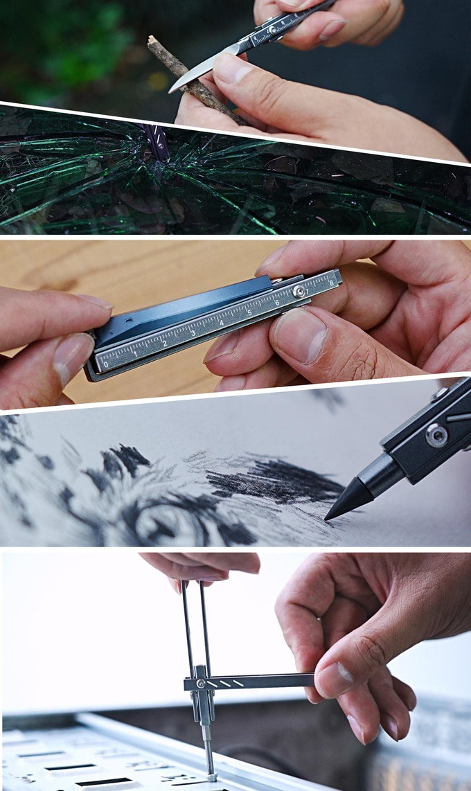 Ti-ONE:Ultra-Portable All-in-One Titanium EDC Tool