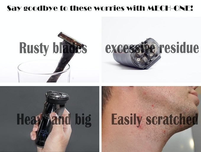 MECH ONE: Mecha Styled Travel Portable Mini Magnetic Razor