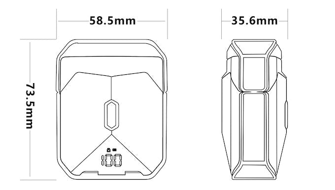 MECH ONE: Mecha Styled Travel Portable Mini Magnetic Razor