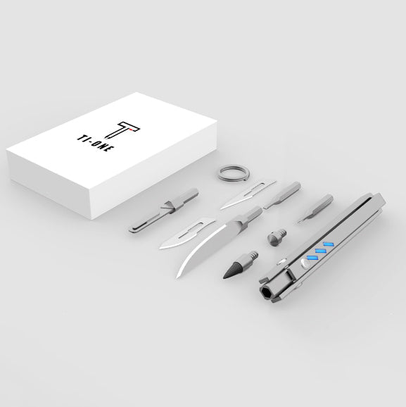 Ti-ONE:Ultra-Portable All-in-One Titanium EDC Tool