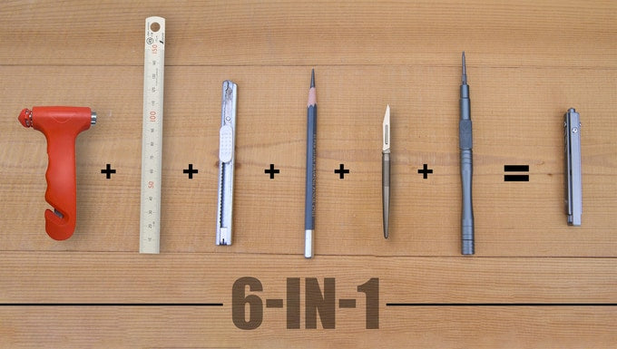 Ti-ONE:Ultra-Portable All-in-One Titanium EDC Tool
