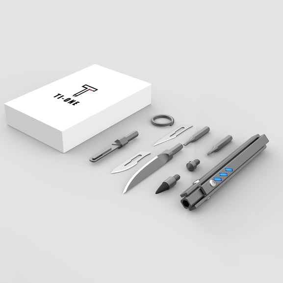 Ti-ONE:Ultra-Portable All-in-One Titanium EDC Tool
