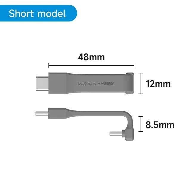 ▶Portable 90° elbow cable:Short USB C Thunderbolt 4/3 PD 240W Fast Charging for SSD