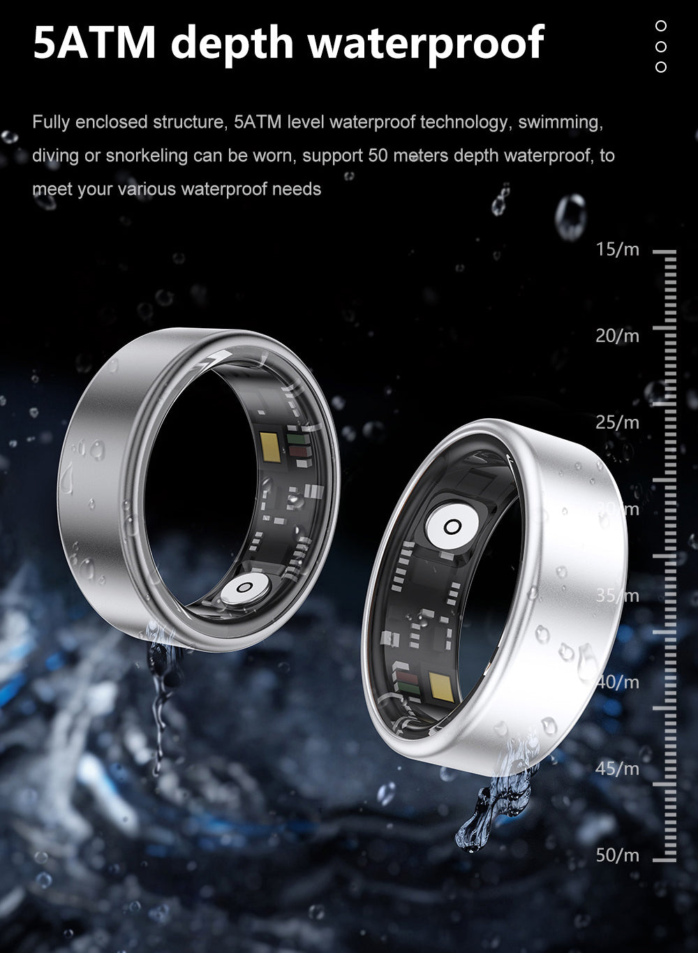 J-RING X1  Space aluminum  Smart Ring