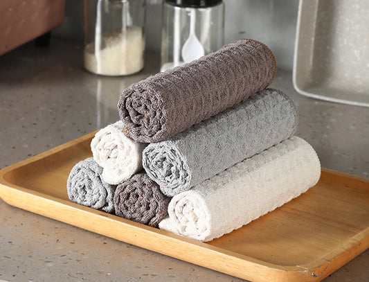 Waffle weave towel